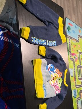 Baby Shark Navy and Yellow Kids Matching Set - Character Sweatshirt & Pants